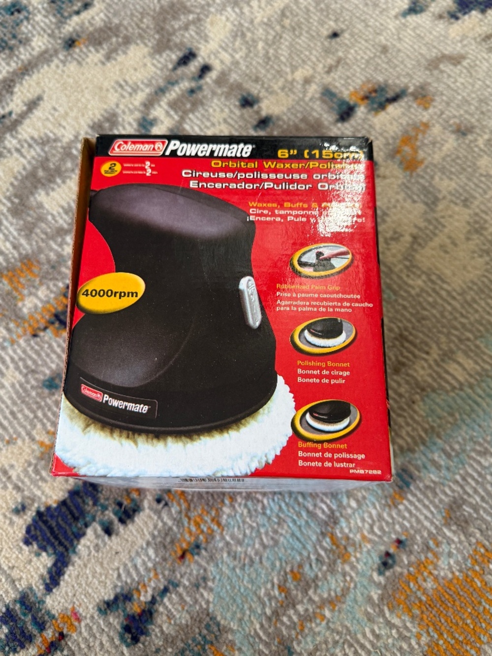6" Coleman Powermate Orbital Waxer Polisher Buffer auto polish vehicle wax shine